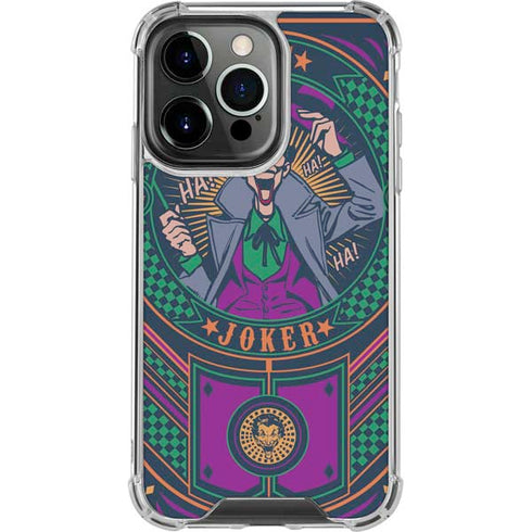 DC Comics The Joker Casino Chip iPhone 14 Pro Clear Case